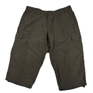 Columbia Women's Utility Cargo Capris Size 14 Brown All Seasons Outdoor Titanium